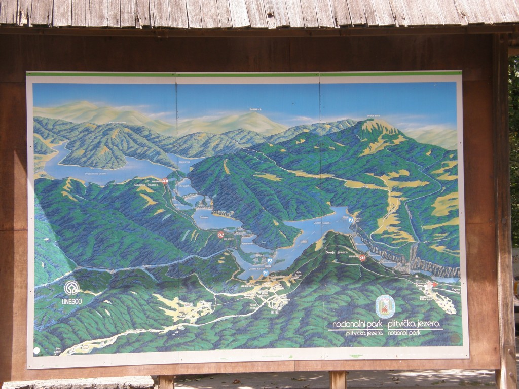 НП "Плитвицкие озера". План