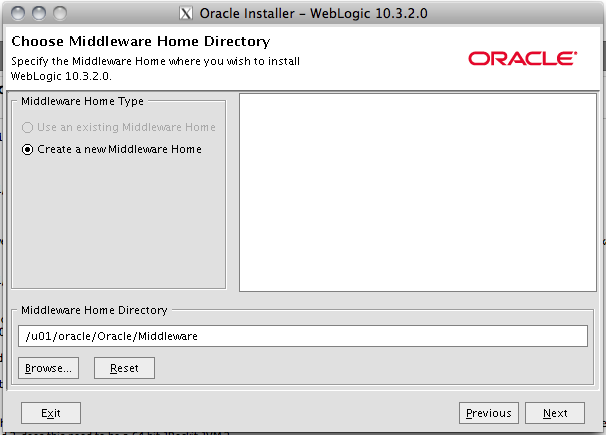 Oracle Installer - Weblogic 10.3.2.0