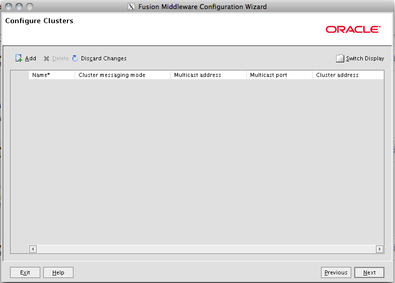 Fusion Middleware Configuration Wizard