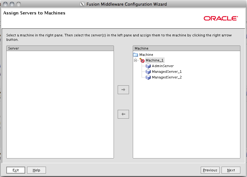 Fusion Middleware Configuration Wizard