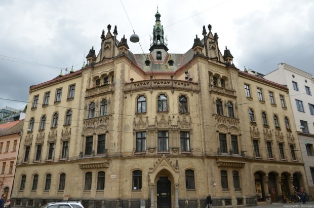 Красивое здание в Брно