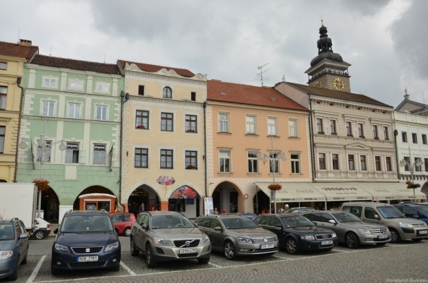 Домики на площади Пржемысла Отакара II