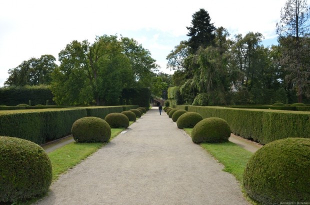 Верхний парк в замке Чешский Крумлов