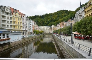 Вид набережной реки Теплы