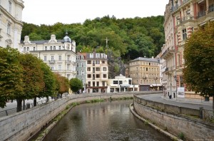 Вид набережной реки Теплы